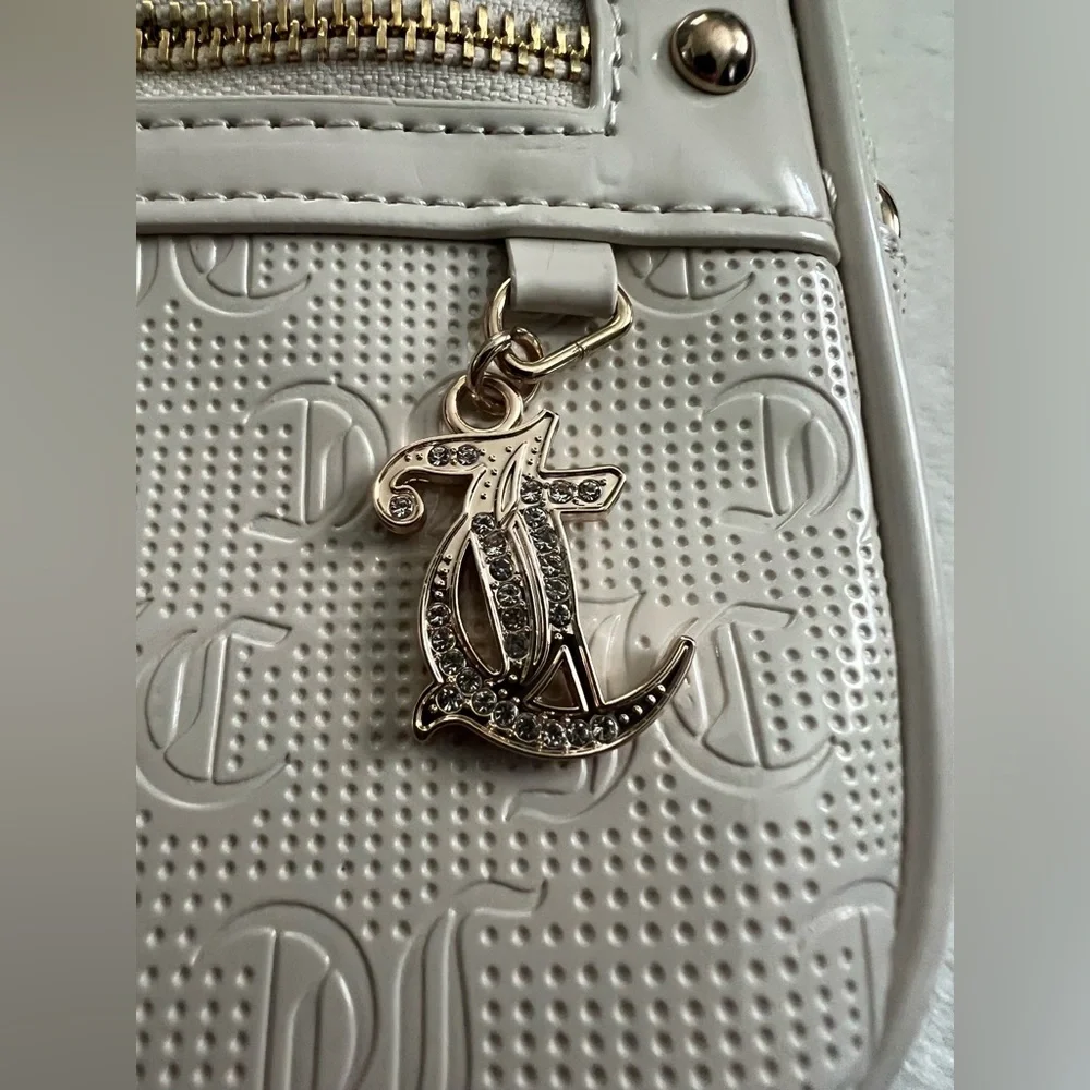 Juicy Couture Cream Crossbody Bag with Embossed Logo, NWT